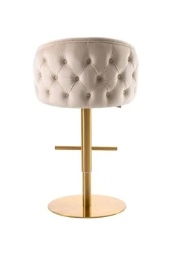 Frankfurt Bar Stool - Chalk - Brass Base -Furniture Sale Store frankfurt barstool chalk 5 web