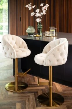 Frankfurt Bar Stool - Chalk - Brass Base -Furniture Sale Store frankfurt chalk bar stool web