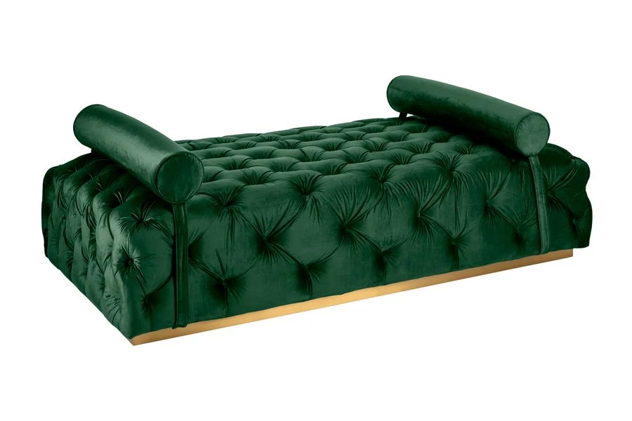 Frankfurt Day Bed - Bottle Green - Brushed Gold 6 Frankfurt Day Bed - Bottle Green - Brushed Gold - Image 4