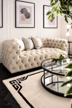 Frankfurt Two Seat Sofa – Chalk – Black Base -Furniture Sale Store frankfurt sofa chalk black base portrait web