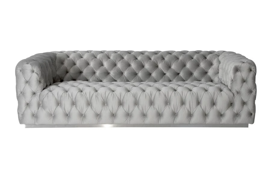Frankfurt Three Seat Sofa - Dove Grey 3 Frankfurt Three Seat Sofa - Dove Grey