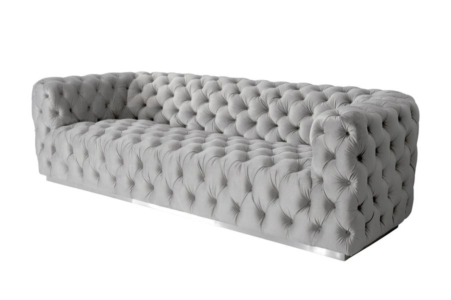 Frankfurt Three Seat Sofa - Dove Grey 5 Frankfurt Three Seat Sofa - Dove Grey - Image 3