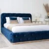 Frankfurt Storage Bed Royal Blue 2 Frankfurt Storage Bed Royal Blue -Furniture Sale Store frankfurt storage bed silver navy 1
