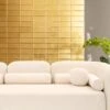 Rectangular Gold Leaf Wall Tiles 2 Rectangular Gold Leaf Wall Tiles -Furniture Sale Store gold leaf wall tiles lifestyle 01 web