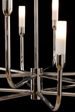 Gracia Twelve Light Pendant Chrome 12 Gracia Twelve Light Pendant Chrome -Furniture Sale Store gracia silver detail 1 web