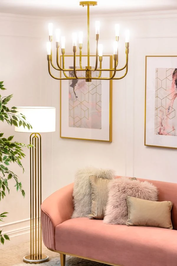 Gracia Twelve Light Pendant Brass 4 Gracia Twelve Light Pendant Brass - Image 2