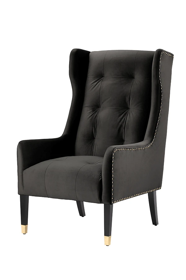 Grayson Armchair Black – Brushed Gold 3 Grayson Armchair Black – Brushed Gold