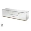 Harper Mirrored Media Unit – Champagne Gold Details -Furniture Sale Store harper brass media unit cutout web
