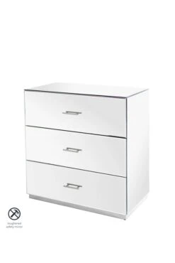 Harper Mirrored Chest Of Drawers – Silver Details