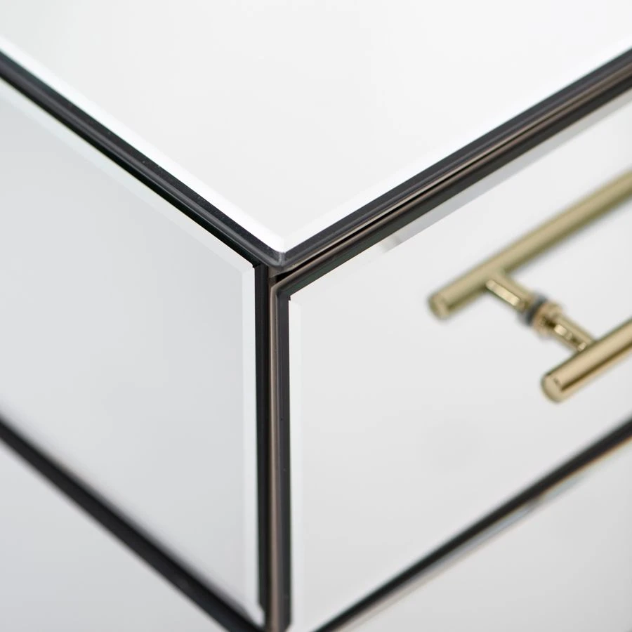 Harper Mirrored Dressing Table – Champagne Gold Details 5 Harper Mirrored Dressing Table – Champagne Gold Details - Image 3