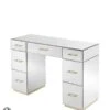 Harper Mirrored Dressing Table – Champagne Gold Details -Furniture Sale Store harper dressing table brass web