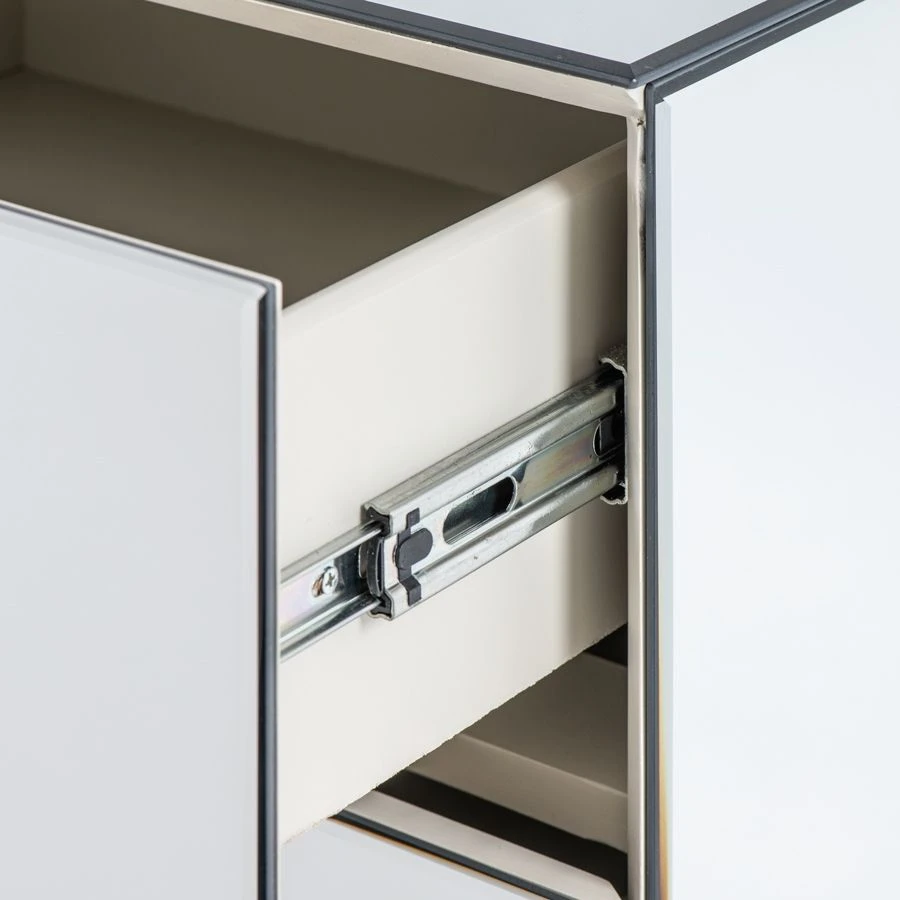 Harper Mirrored Tallboy – Champagne Gold Details 6 Harper Mirrored Tallboy – Champagne Gold Details - Image 4