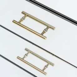Harper Mirrored Tallboy – Champagne Gold Details 10 Harper Mirrored Tallboy – Champagne Gold Details -Furniture Sale Store harper tallboy handle champagne webready