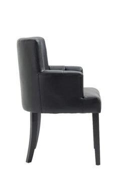 Hatfield Carver Chair - Black Faux Leather 12 Hatfield Carver Chair - Black Faux Leather -Furniture Sale Store hatfield j 2140 black 3 cutout web