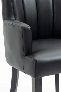 Hatfield Carver Chair - Black Faux Leather 15 Hatfield Carver Chair - Black Faux Leather -Furniture Sale Store hatfield j 2140 black 6 cutout web