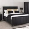 Heidi Black Bed -Furniture Sale Store heidi bed black ls web 1