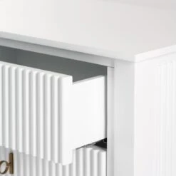 Set Of 2 Heidi Bedside Tables - White -Brass/Silver -Furniture Sale Store heidi bedside table detail 3 web 1