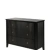 Heidi Black Chest Of Drawers Brass/Silver -Furniture Sale Store heidi black chest brass 1 web