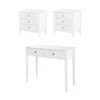 Set Of 2 Heidi Bedside Tables And Dressing Console -White -Brass/Silver 2 Set Of 2 Heidi Bedside Tables And Dressing Console -White -Brass/Silver -Furniture Sale Store heidi set bedsides and console white brass web