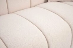 Herbie Three Seat Sofa - Ivory Borg – Black Base -Furniture Sale Store herbie sofa detail borg 1 web