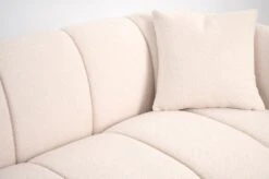 Herbie Three Seat Sofa - Ivory Borg – Black Base -Furniture Sale Store herbie sofa detail borg 3 web