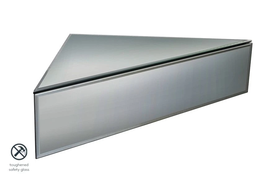 Inga Smoked Mirror Floating Corner Unit 3 Inga Smoked Mirror Floating Corner Unit