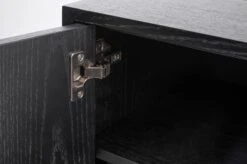 Inga Black Oak Floating Sideboard -Furniture Sale Store inga sideboard black detail 2 web