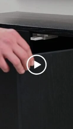 Set Of 2 Inga Black Oak Floating Sideboards -Furniture Sale Store inga sideboard video