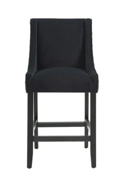 Chatsworth Counter Stool – Black Octagon -Furniture Sale Store j 2157 chatsworth counter stool black black leg 1 web