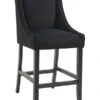 Chatsworth Counter Stool – Black Octagon -Furniture Sale Store j 2157 chatsworth counter stool black black leg 2 web