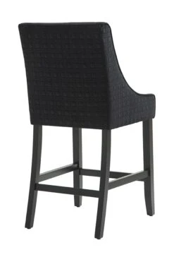 Chatsworth Counter Stool – Black Octagon -Furniture Sale Store j 2157 chatsworth counter stool black black leg 5 web