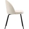 Roanna Dining Chair – Ivory Borg - Black Base 1 Roanna Dining Chair – Ivory Borg - Black Base -Furniture Sale Store j2116 roanna dining boucle black leg 5 web