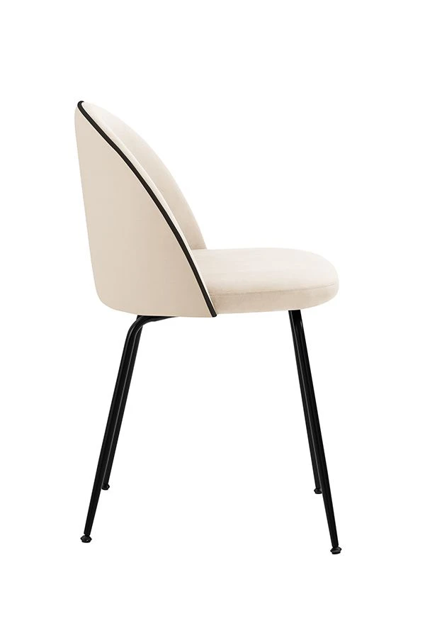 Roanna Dining Chair – Chalk - Black Base 3 Roanna Dining Chair – Chalk - Black Base