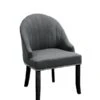 Kariss Smoke Grey Upholstered Chair 1 Kariss Smoke Grey Upholstered Chair -Furniture Sale Store kariss smoke dining chair high res cutout