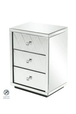 Knightsbridge Mirrored Bedside Table