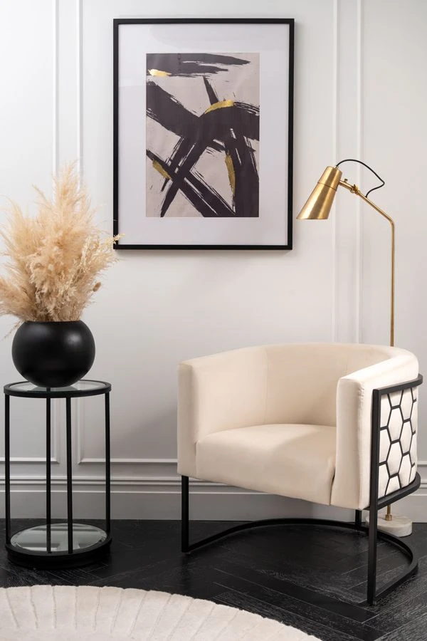 Black Gold No.1 Wall Art - Black Frame - Image 2