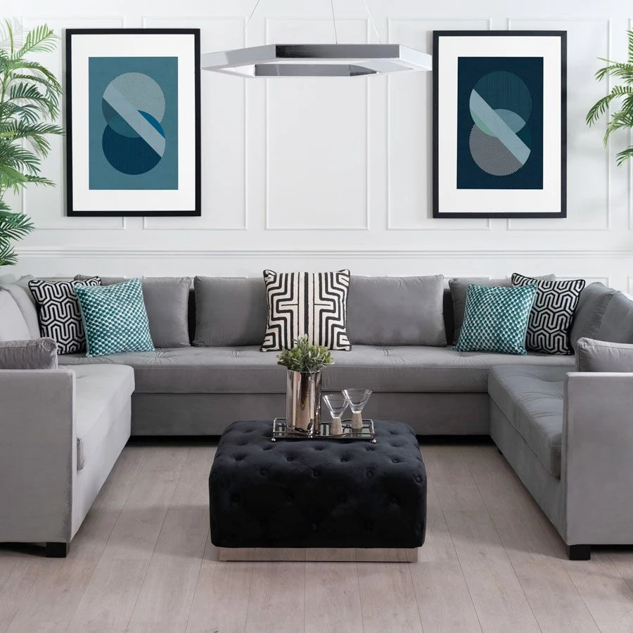 Azure Fusion No.1 Wall Art - Black Frame 4 Azure Fusion No.1 Wall Art - Black Frame - Image 2
