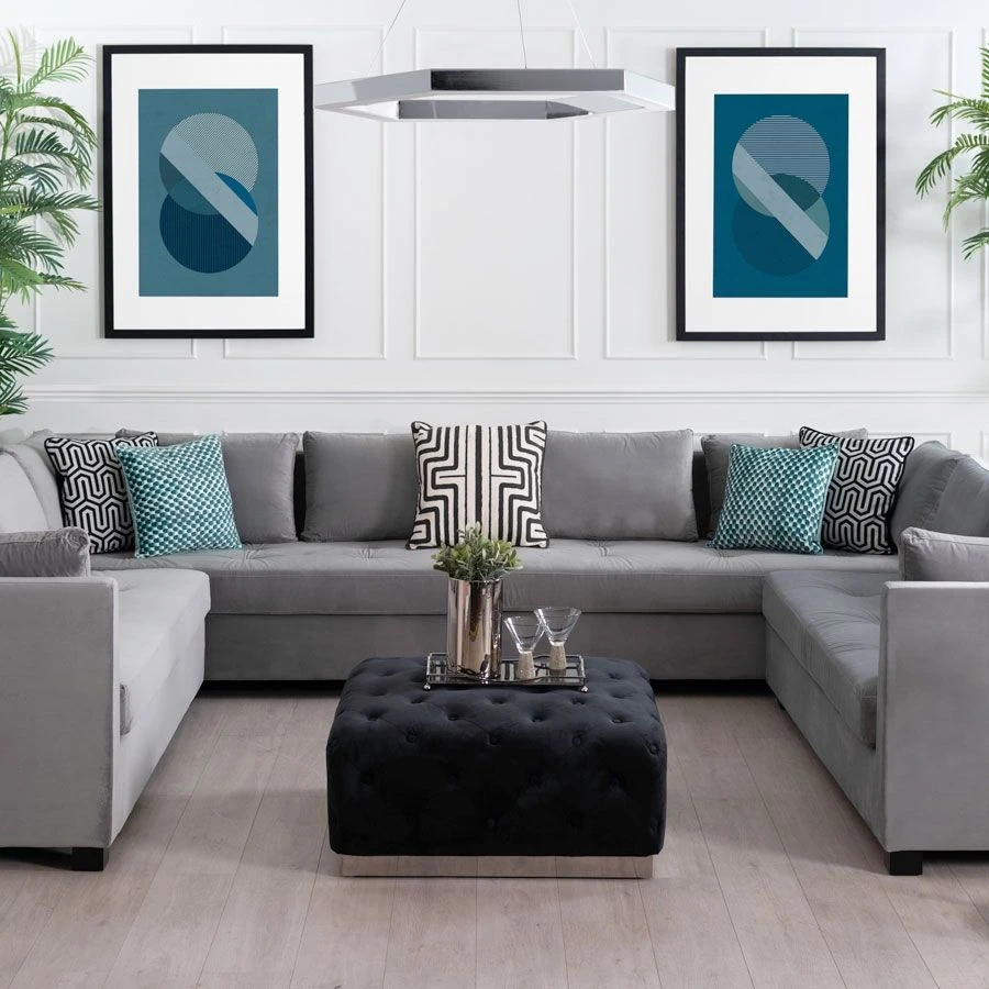 Azure Fusion No.1 Wall Art - Black Frame 5 Azure Fusion No.1 Wall Art - Black Frame - Image 3