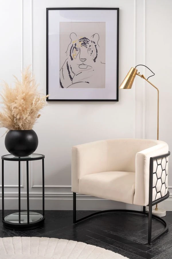 Wild Gold No.2 Wall Art - Black Frame - Image 2