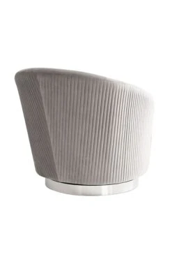 Melville Swivel Chair Dove Grey - Silver Base 10 Melville Swivel Chair Dove Grey - Silver Base -Furniture Sale Store l112 melville swivel chair dove grey mirror silver cutout4 web