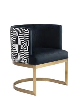 Dara Dining Chair – Brushed Brass Base