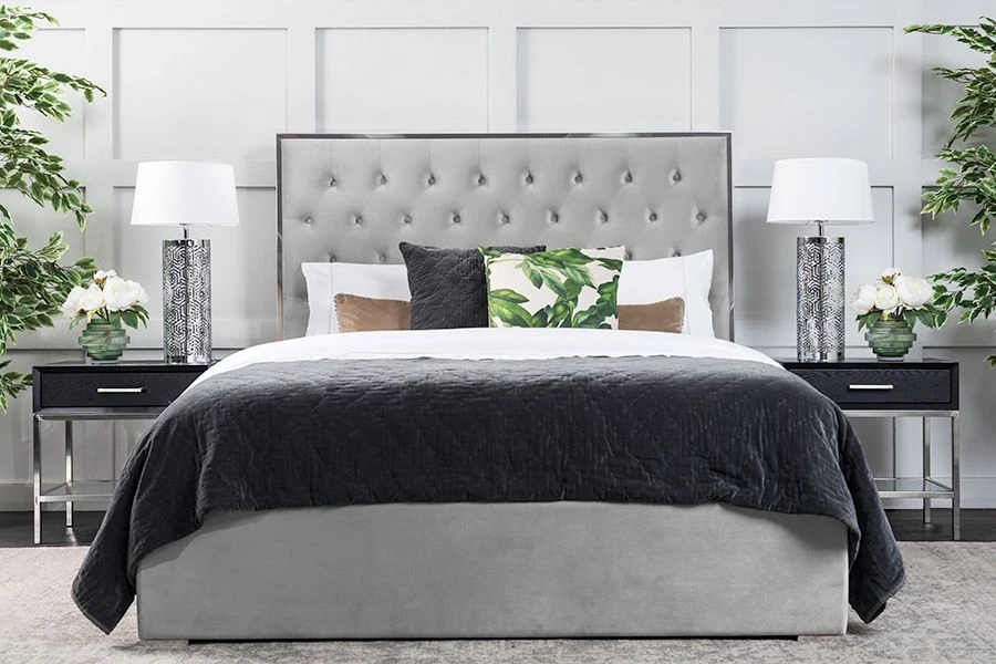 Lavinia Storage Bed Platinum Grey 3 Lavinia Storage Bed Platinum Grey