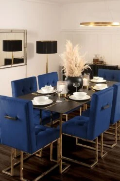 Lorenzo Dining Table 11 Lorenzo Dining Table -Furniture Sale Store lorenzo table blue chairs web 1