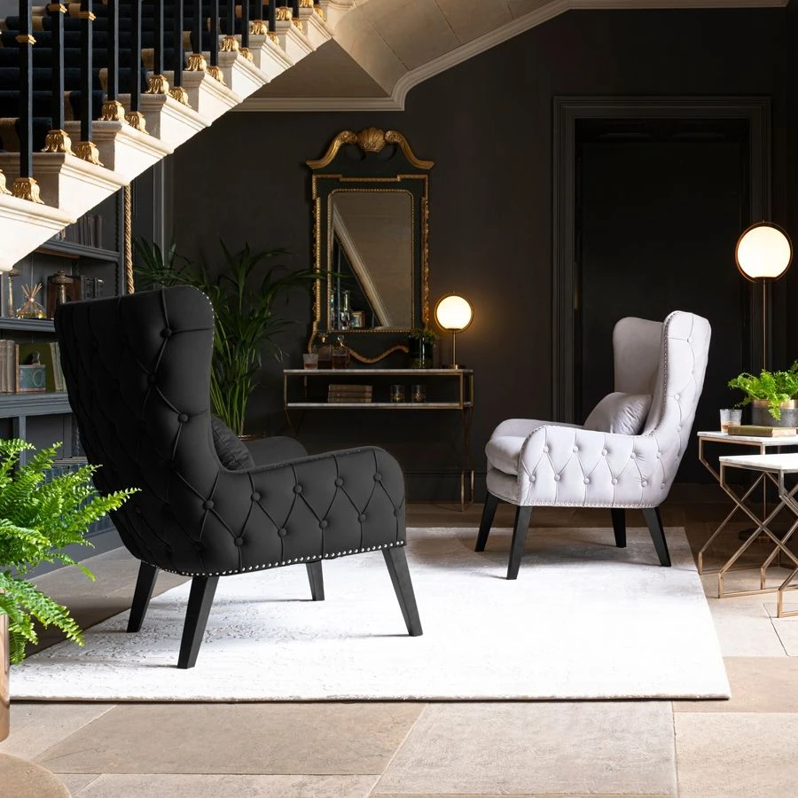Margonia Armchair Black 4 Margonia Armchair Black - Image 2