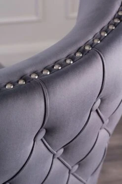 Margonia Bar Stool – Storm Grey With Pewter Legs 9 Margonia Bar Stool – Storm Grey With Pewter Legs -Furniture Sale Store margonia stool storm grey detail web