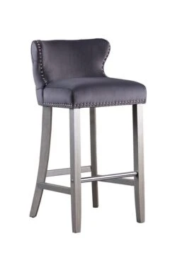 Margonia Bar Stool – Storm Grey With Pewter Legs 8 Margonia Bar Stool – Storm Grey With Pewter Legs -Furniture Sale Store margonia stool storm grey front cutout web