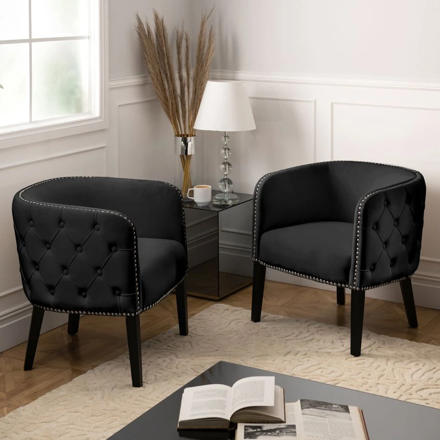 Margonia Tub Chair - Black 4 Margonia Tub Chair - Black - Image 2