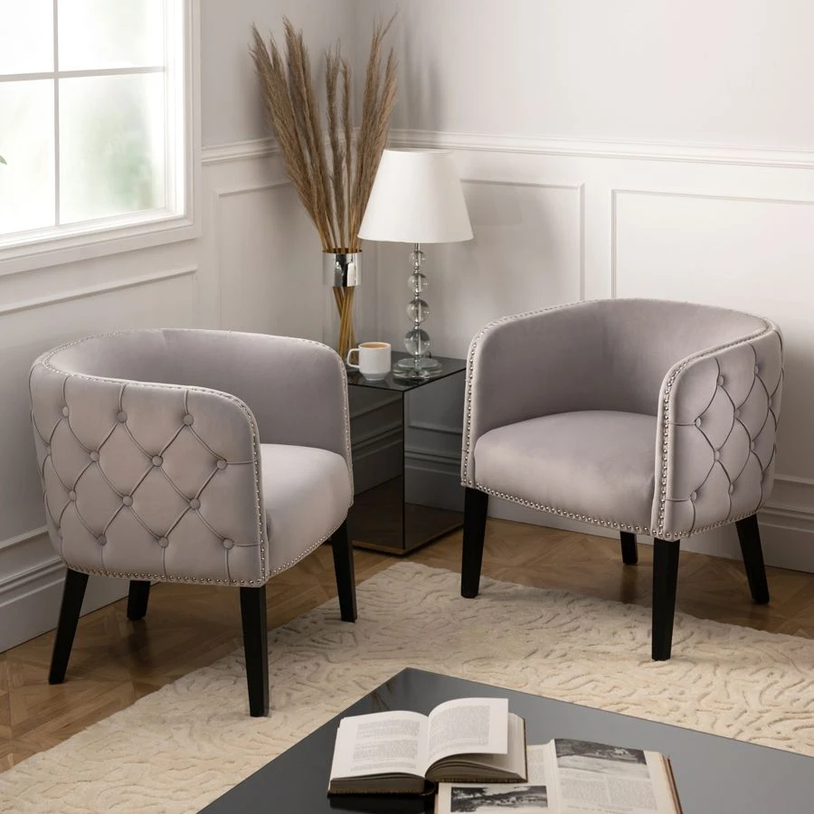 Margonia Tub Chair - Dove Grey 4 Margonia Tub Chair - Dove Grey - Image 2