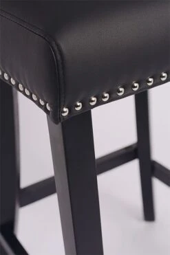 Margonia Bar Stool Black PU Leather 11 Margonia Bar Stool Black PU Leather -Furniture Sale Store margoniastlpvcdetb745 web