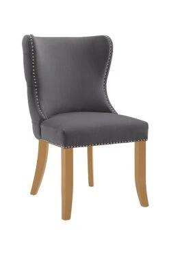 Margonia Dining Chair - Storm Grey - Natural Legs -Furniture Sale Store margoniastrmfrntcoweb